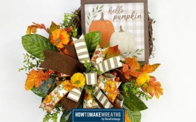 Hello Pumpkin Autumn Grapevine Wreath