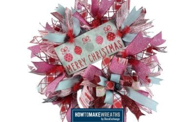 DIY Merry Christmas Deco Mesh Wreath