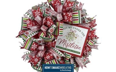 Meet Me Under the Mistletoe Christmas Wreath