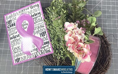 Breast Cancer Awareness Wreath