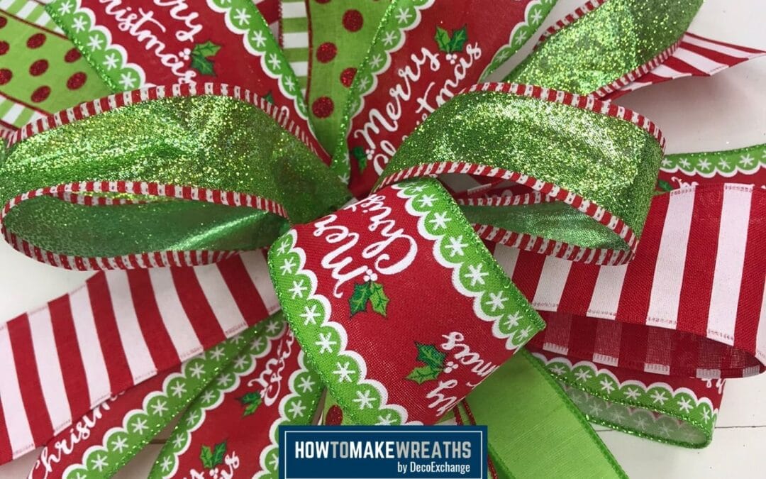 How To Make A Funky Bow Wreath For Christmas