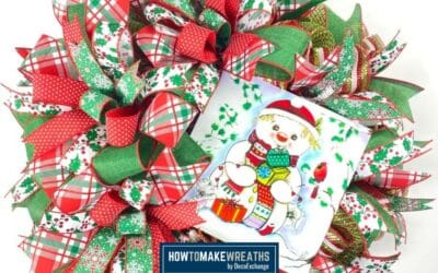 Christmas Snowman Wreath Tutorial
