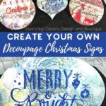 Create Your Own Decoupaged Wood Christmas Sign