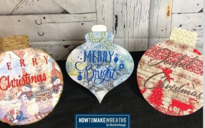 How To Make A Decoupaged Wood Christmas Sign
