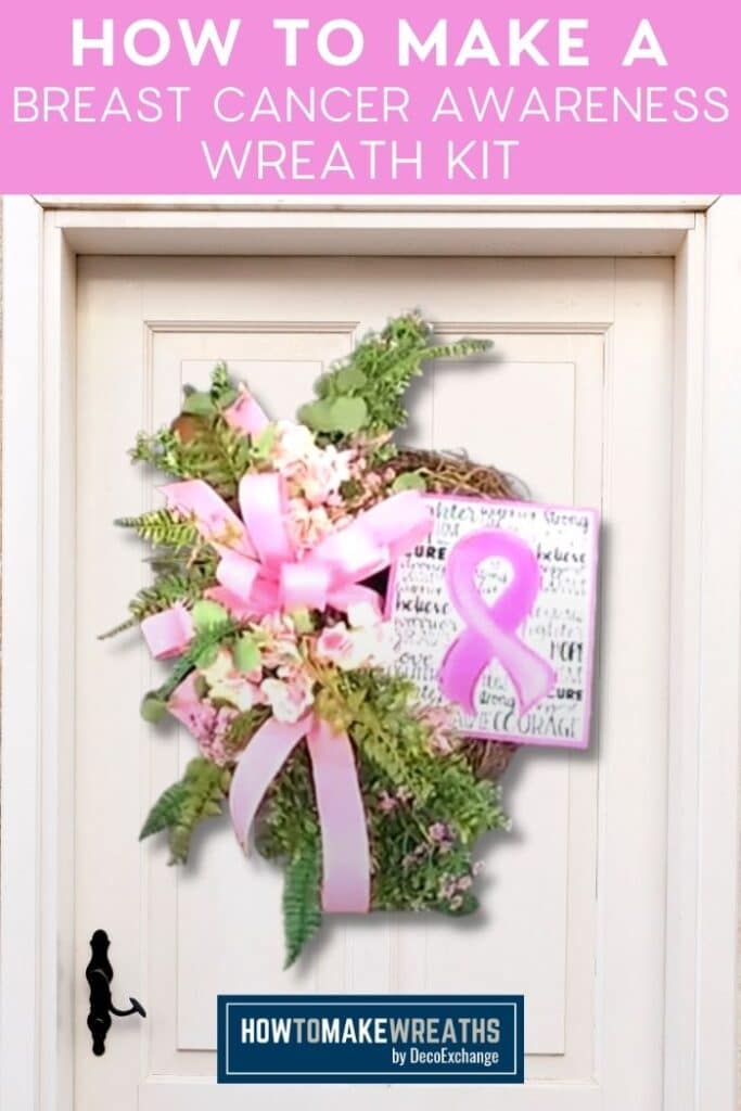 How to Make a Wreath for Breast Cancer Awareness