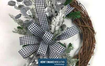 Winter Silver Grapevine Wreath Kit Tutorial