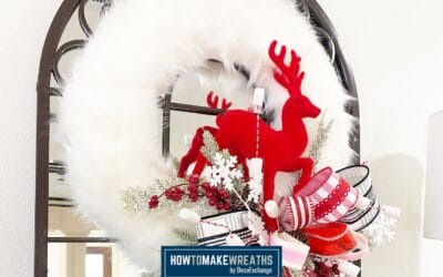 White Christmas Wreath Tutorial