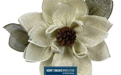 How to Make a DIY White Magnolia Wreath