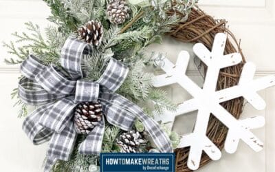 Winter Grapevine Snowflake Wreath