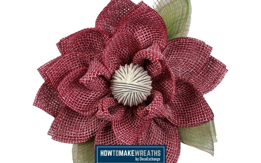 How to Make a Red Magnolia Flower Wreath