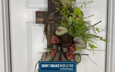 Grapevine Cross Wreath With Greenery