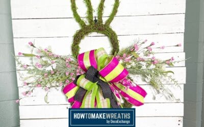 Moss Covered Bunny Wreath