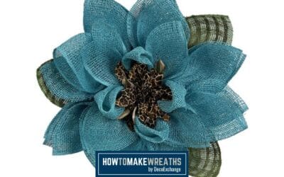 How To Make A Turquoise Magnolia Wreath