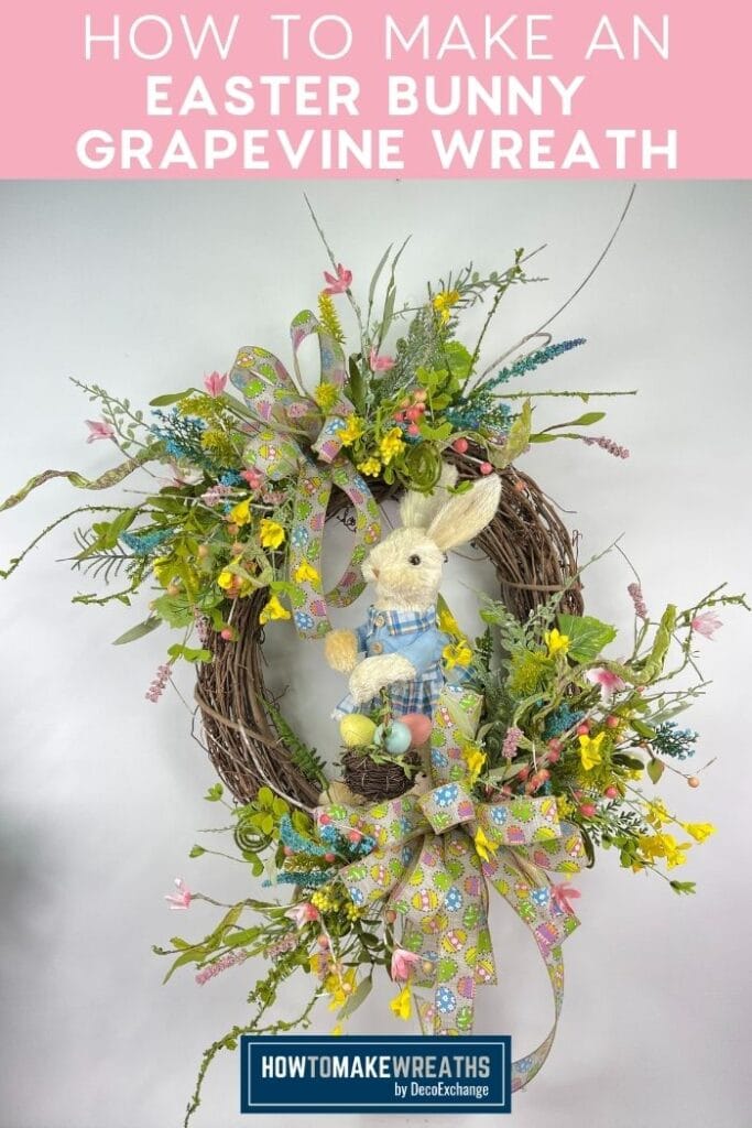 Easter Bunny Grapevine Wreath