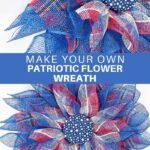 DIY Patriotic Flower Wreath