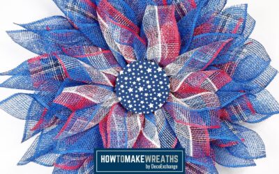 How To Make A Patriotic Flower Wreath