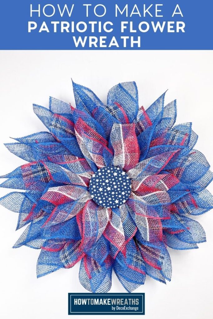 How to Make a Patriotic Flower Wreath