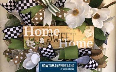 Home Sweet Home Wreath (With Magnolia Florals)