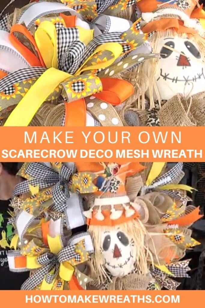 Scarecrow Deco Mesh Wreath