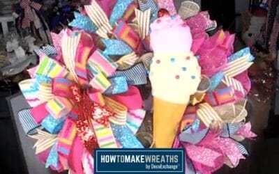 Do It Yourself Ice Cream Cone Wreath