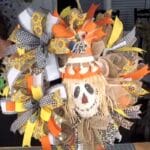 How to Make a Scarecrow Deco Mesh Wreath