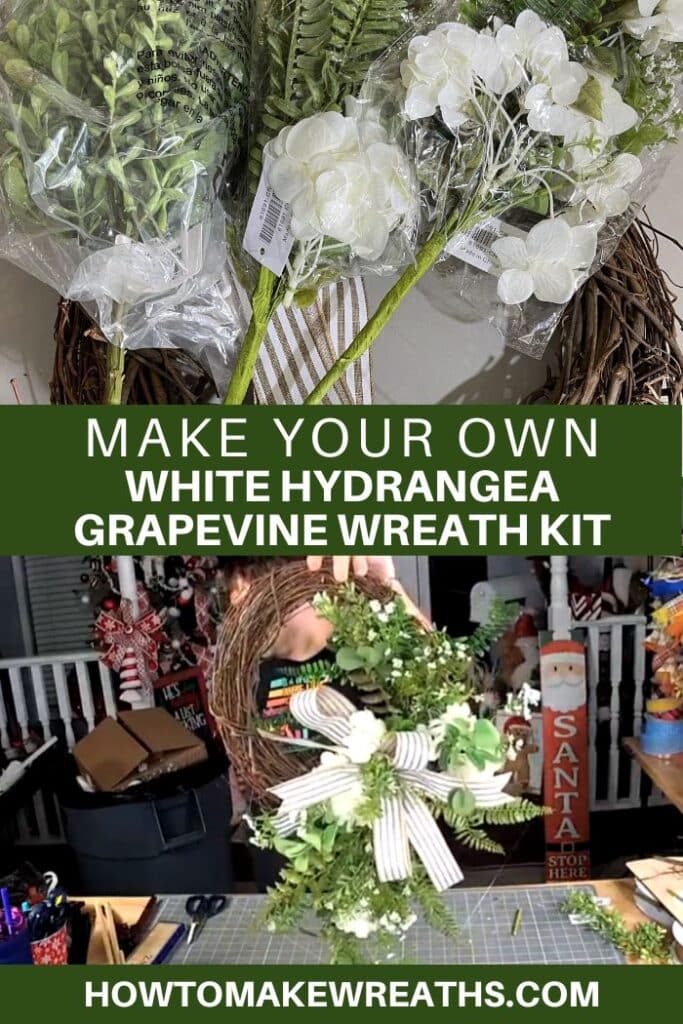 DIY Hydrangea Grapevine Wreath
