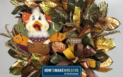 How To Make A Deco Mesh Turkey Wreath
