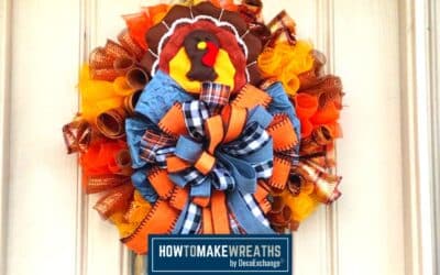How To Make A DIY Turkey Wreath (Video Tutorial)