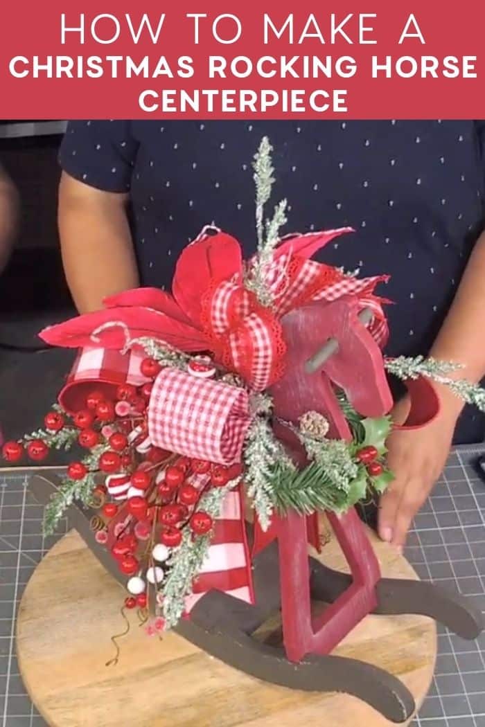 Christmas Centerpiece Idea Christmas Rocking Horse