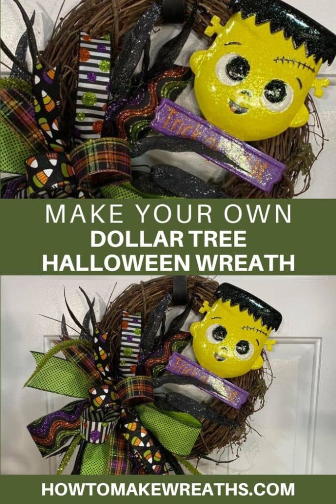 Make Your Own Dollar Tree Halloween Wreath