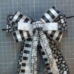 How to Make a Stunning Black and White Bow for Christmas Wreaths