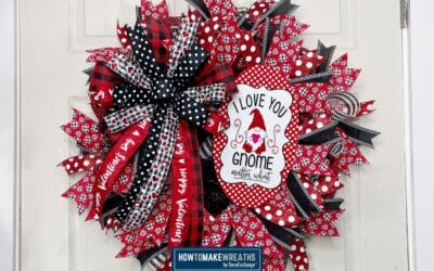 “I Love You” Valentine Gnome Wreath