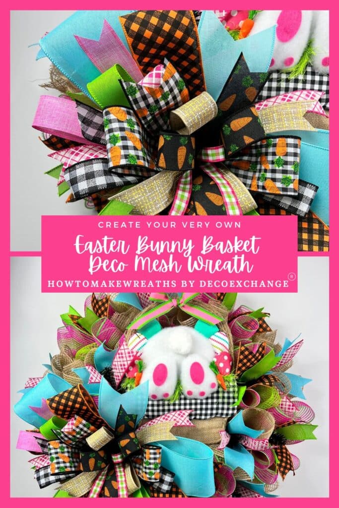 Create Your Own Deco Mesh Easter Bunny Wreath