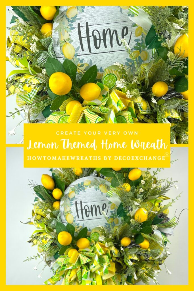 DIY Door Wreaths with Lemons