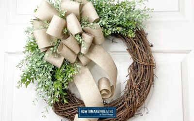 Everyday Grapevine With A Burlap Bow