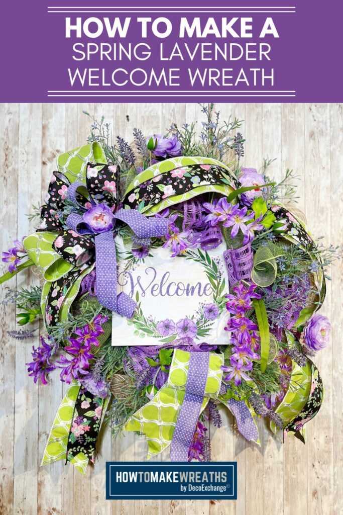 How to Make a Spring Lavender Welcome Wreath