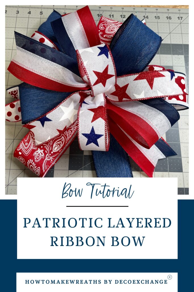 How to Make a Layered Patriotic Bow