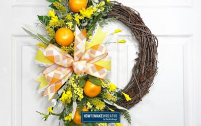 How to Make a Wreath with Oranges and Flowers