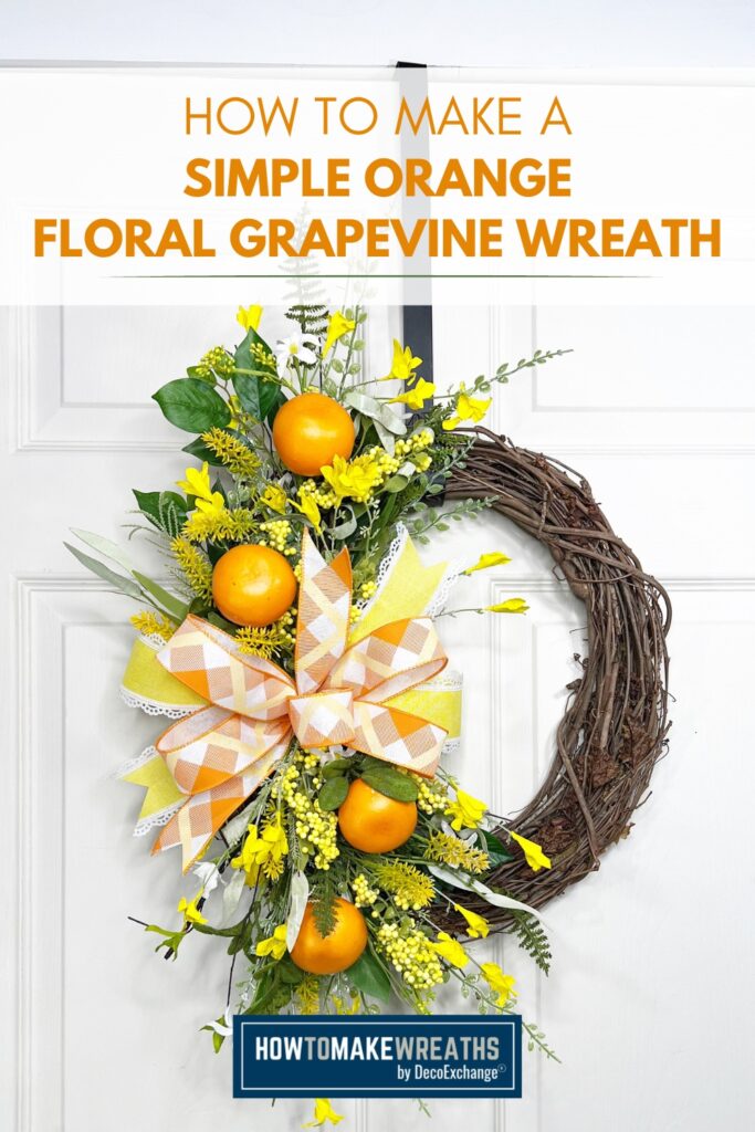 How to Make a Summery Wreath with Oranges and Flowers