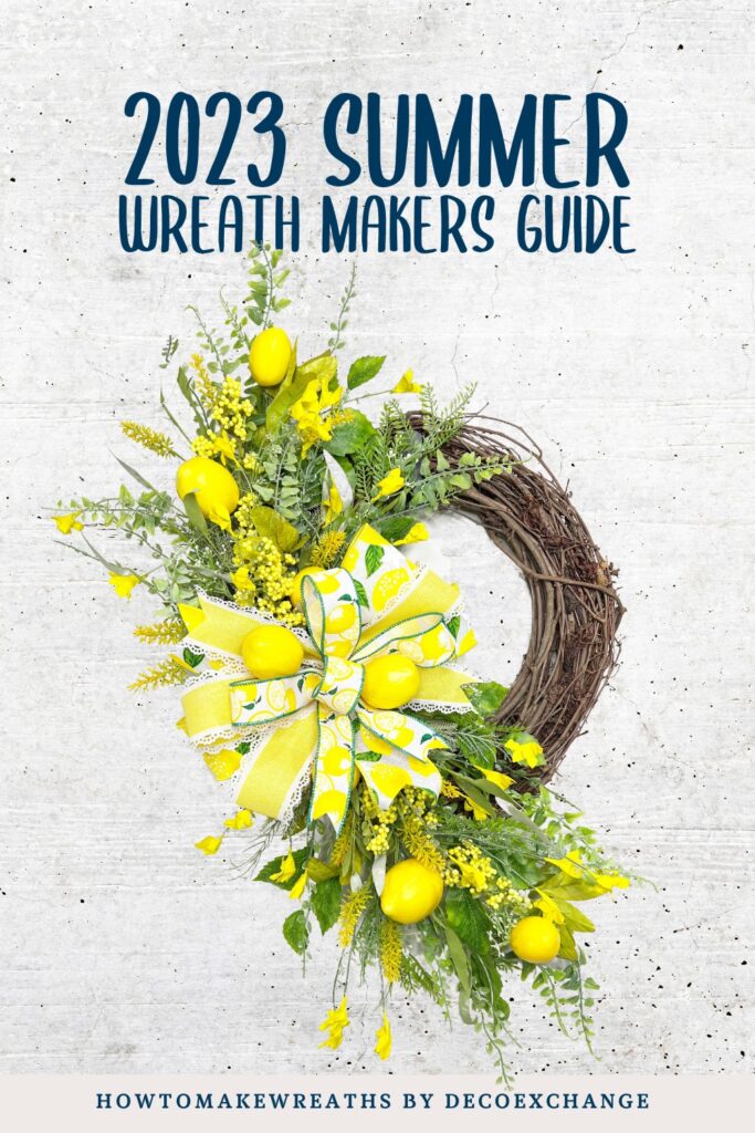 summer lemon wreath - cover for 2023 Summer Wreath Makers Guide