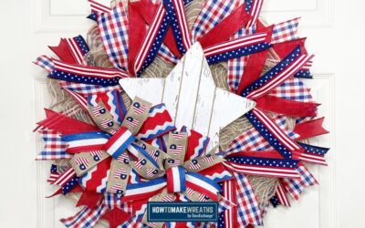 DIY Thin Patriotic Wreath – Easy Pancake Wreath Tutorial