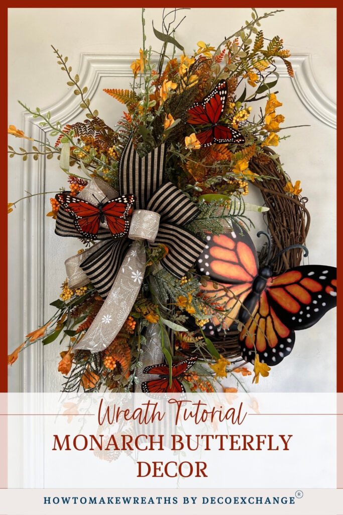 DIY Monarch Butterfly Wreath Tutorial
