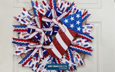 Firework Pancake Wreath for Patriotic Holiday Décor