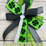St. Patrick's Day themed bow
