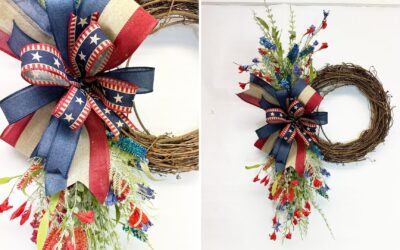 DIY Patriotic Grapevine Wreath with Americana Vibes