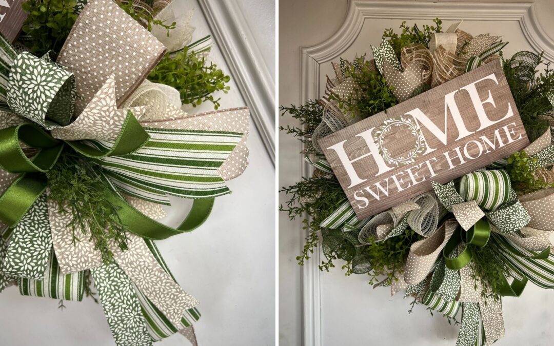Handmade Housewarming Gift Idea: Thin Home Sweet Home Wreath