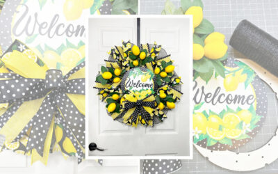 DIY Lemon Themed Summer Wreath