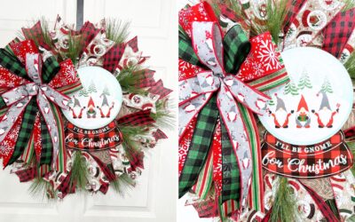 Craft a Christmas Wreath with Snow Globe Sign