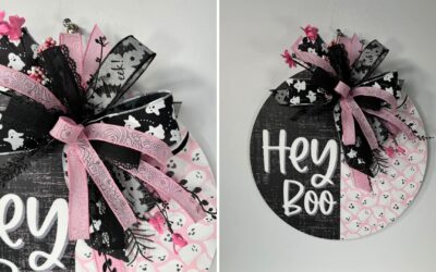 Hey Boo! Halloween Door Hanger