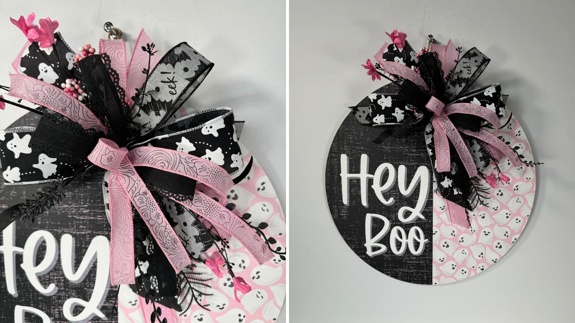 Hey Boo! Halloween Door Hanger - How to Make Wreaths - Wreath Making ...